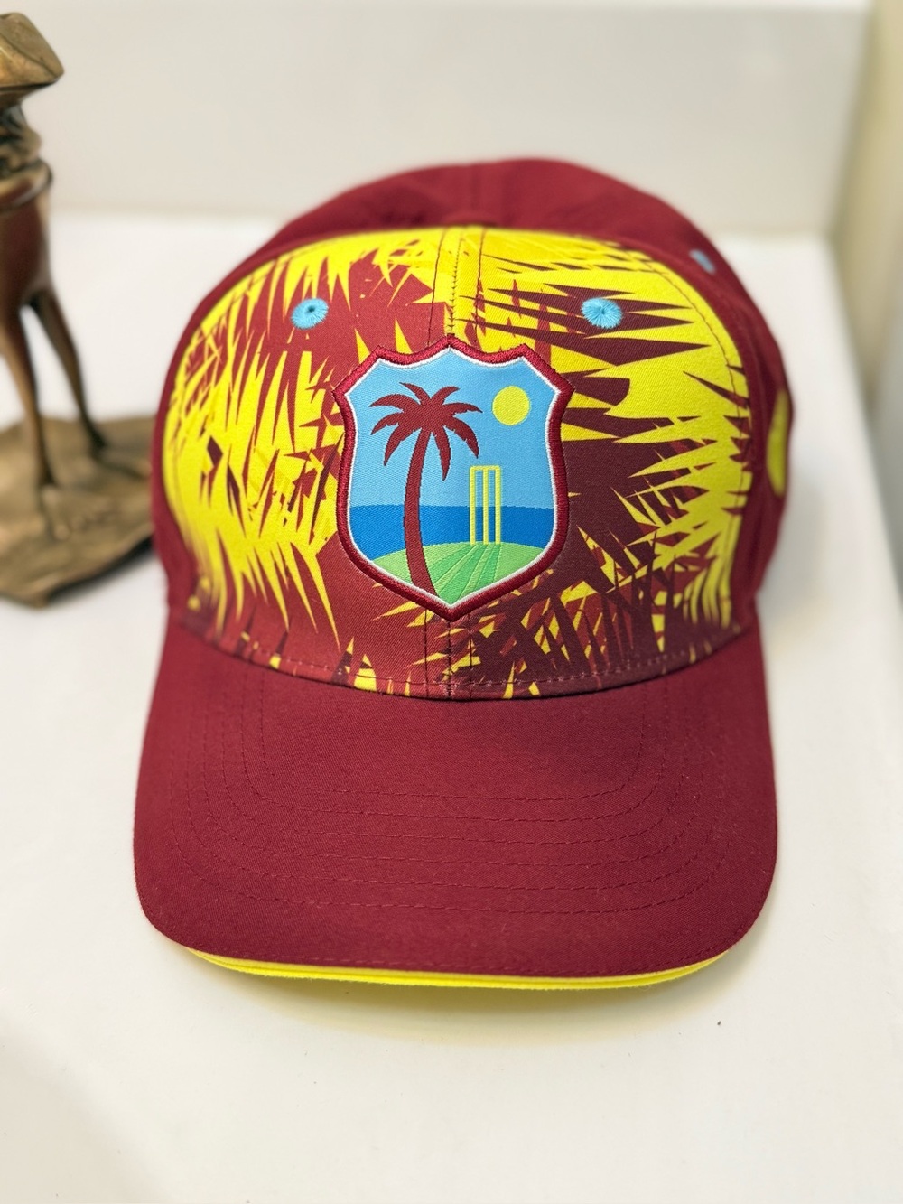 Macron West Indies Men’s Adjustable Baseball Cap Hat maroon  red  Yellow Blue SR